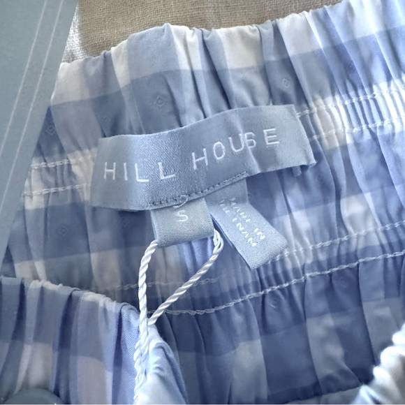 Hill House Home Livie Nap Short NWT, Small, Blue Gingham - Picture 5 of 6